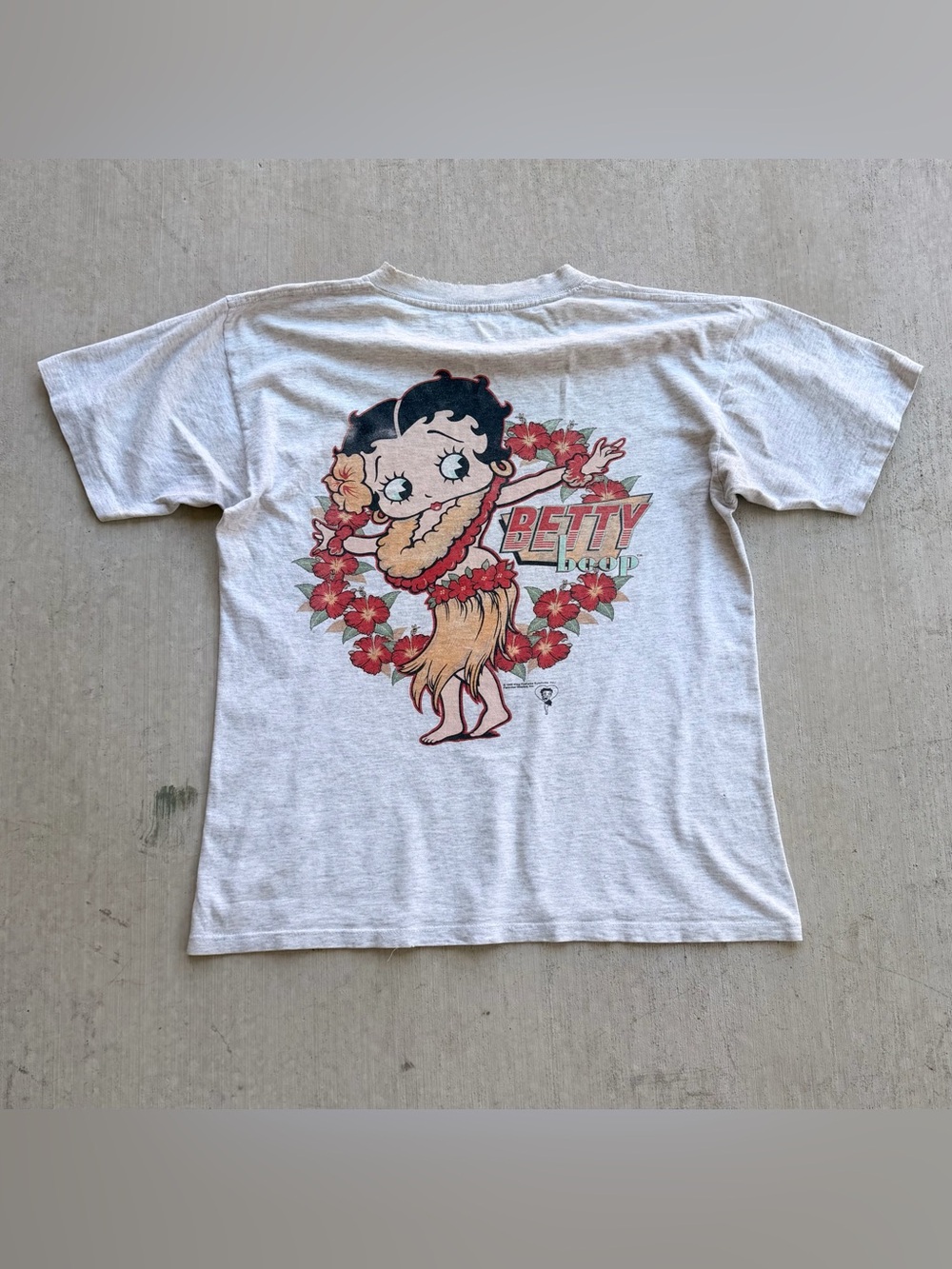 Vintage 1995 Betty Boop T Shirt Single Stitch Hula Dancer Hawaii Medium